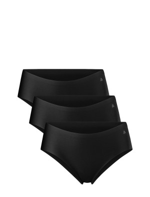 Danish Endurance Invisible Hipster (Women) 3-Pack   XS Black XS