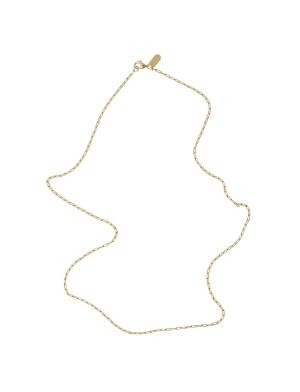 Design Letters Square Link Chain - Gold - 50 CM x 50