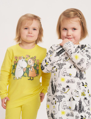 MUMIN Lättja Tunika Sv/Vit 122 - White - 92 White 92