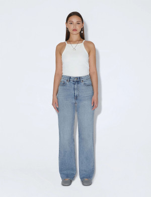 Dr Denim Echo High Straight - Blue - 25 x 32