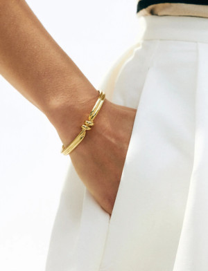 Edblad Swivel Bangle Gold - Gold - S