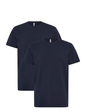 Enkel Studio O-Neck Tee 2-Pack Esoscar   L Navy L