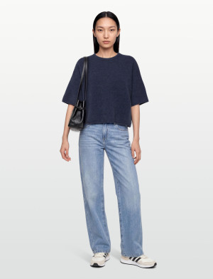 Filippa K Wool Yak Tee - Navy - M