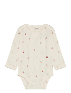 Fixoni Body Ls Pointelle - Cream - 86