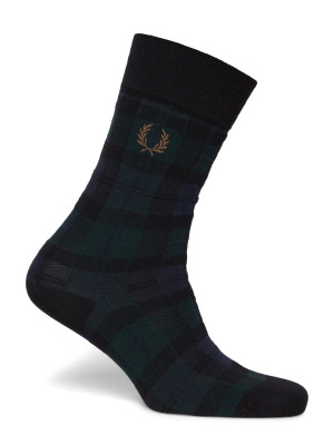Fred Perry Tartan Sock   37-39 Black 37-39