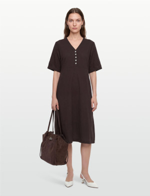 FREE/QUENT Fqlava-Dress - Brown - L Brown L