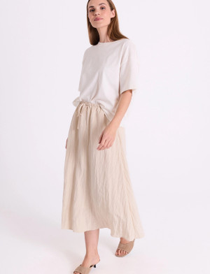 FREE/QUENT Fqesdolly-Skirt - Cream - XXL