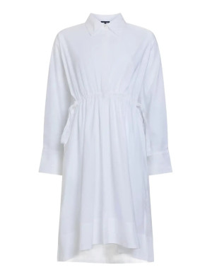 French Connection Rhodes Poplin Shirt Dress   XS White XS