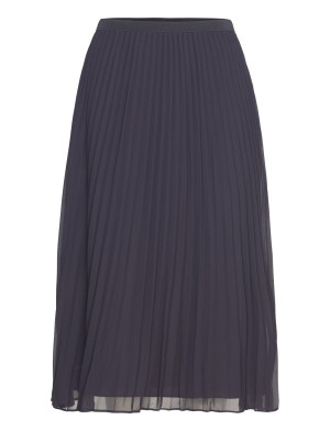 French Connection Pleated Solid Skirt   S Blue S