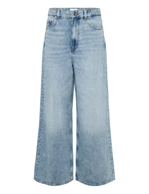 Ganni Light Blue Baggy Wide Leg Jeans - Blue - 29