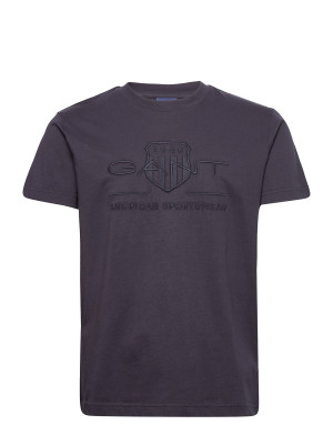 Gant Reg Tonal Shield Ss T-Shirt   M Black M