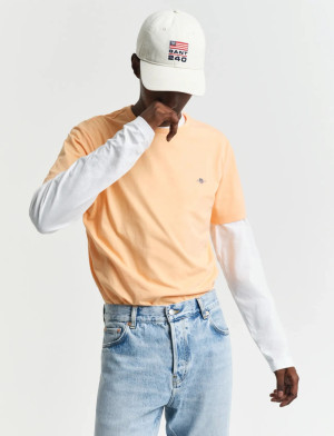 Gant Reg Shield Ss T-Shirt - Orange - XL
