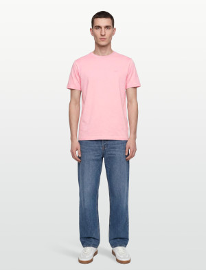 Gant 2 Tone Pique Ss Tshirt - Pink - XXL Pink XXL