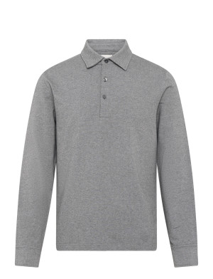 Gant Twill Ls Polo Shirt - Grey - XXL