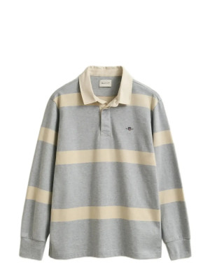 Gant Striped Rugger   XXL Grey XXL