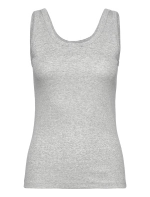 Gant Slim Ribbed Tank Top - Grey - XL