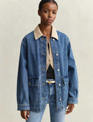 Gant Denim Spring Decker Jacket - Blue - XL