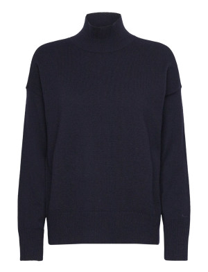 Gant Superfine Lambswool Stand Collar   XS Navy XS