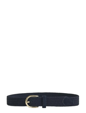 Gant Elastic Braided Belt   80 Navy 80