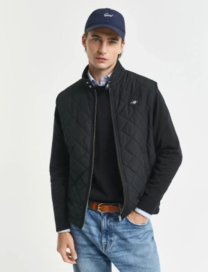 Gant Quilted Windcheater Vest - Black - M