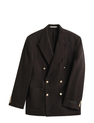 Gant Wool Textured Club Blazer - Black - 50