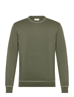 Gant Cotton Modal C-Neck   L Khaki L