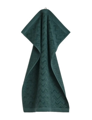 Gant Jacquard Herringbone Towel 50X70 - Green - 50X70