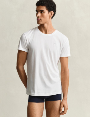 Gant 2-Pack Crew Neck T-Shirts - White - XXL