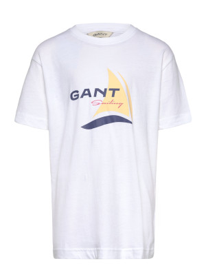 Gant Sailing Graphic T-Shirt - White - 170