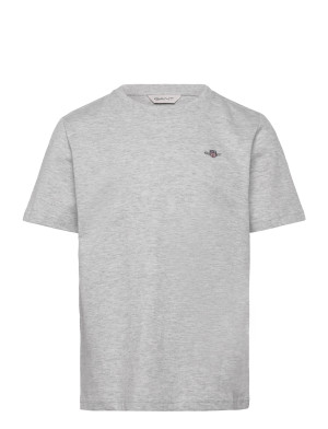 Gant Kids Shield Ss T-Shirt   134 Grey 134