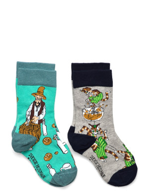 Geggamoja Pettson & Findus Socks 2-Pack Mix  25-27 - Multi/patterned - 22/24 Multi/patterned 22/24