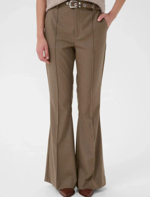 Gestuz Gzpaula Hw Flared Pants - Brown - 38
