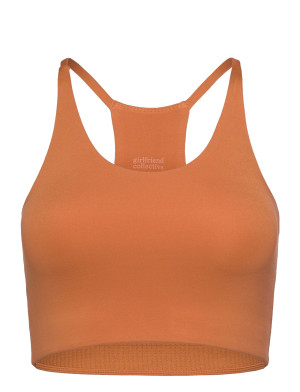 Girlfriend Collective Float Cleo Halter Bra   XS Orange XS