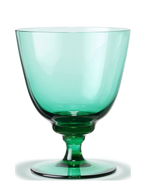 Holmegaard Flow Glas På Fod 35 Cl Emerald Green   35 CL Green 35 CL