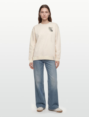HUGO BLUE Classic Crew_B_3 - Cream - XL Cream XL