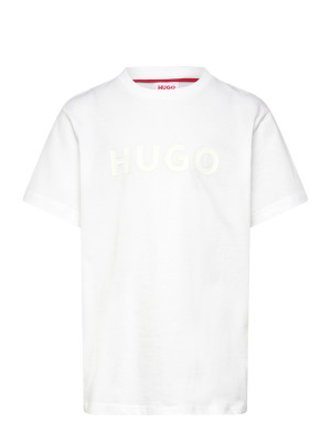 Hugo Kids Short Sleeves Tee-Shirt   108 White 108