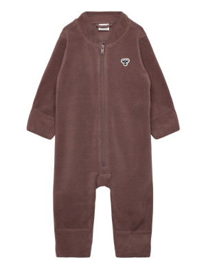 Hummel Hmlmini Fleece Zip Suit Bee - Brown - 80