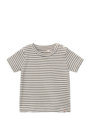 Huttelihut T-Shirt Ss Yd Stripe   92 Navy 92