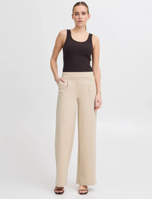 ICHI Ihkate Sus Long Wide Pa2 - Cream - XXL