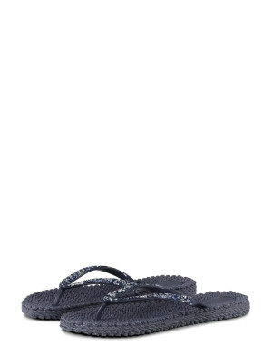 Ilse Jacobsen Flip Flop With Glitter   38 Navy 38