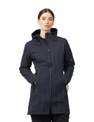 Ilse Jacobsen 3/4 Raincoat - Navy - 40