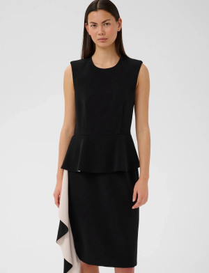 InWear Charleeneiw Fest Flounce Dress - Black - 42 Black 42