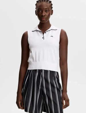J. Lindeberg 30Y Becca Knit Polo - Black - XL