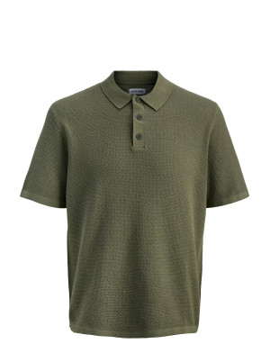 Jack & Jones Jjegeorge Knit Polo Ss Sn   S Khaki S