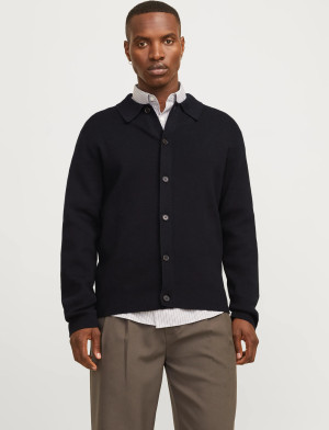 Jack & Jones Jprblamilano Spring Knit Cardigan - Black - S