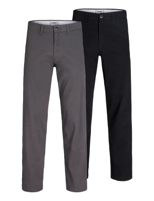 Jack & Jones Jpstkane Dave Chino 2Pk Mp Noos   30 x 34 Grey 30 x 34