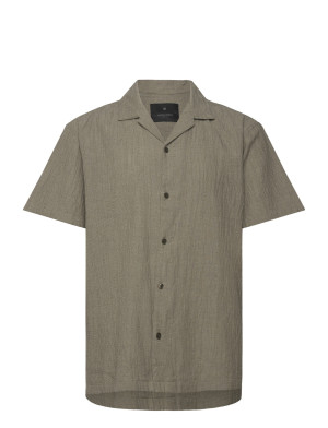 Jack & Jones Jprblajake Jacquard S/S Shirt - Khaki green - L