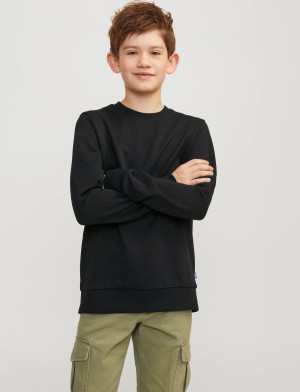 Jack & Jones Jjebradley Sweat Crew Noos Jnr - Black - 140 Black 140