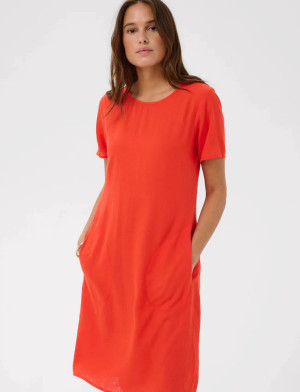 Kaffe Kamilia Dress - Red - 40