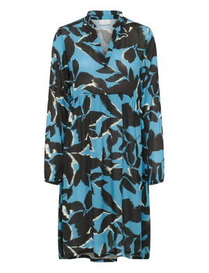 Kaffe Kalisette Amber Dress   46 Blue 46
